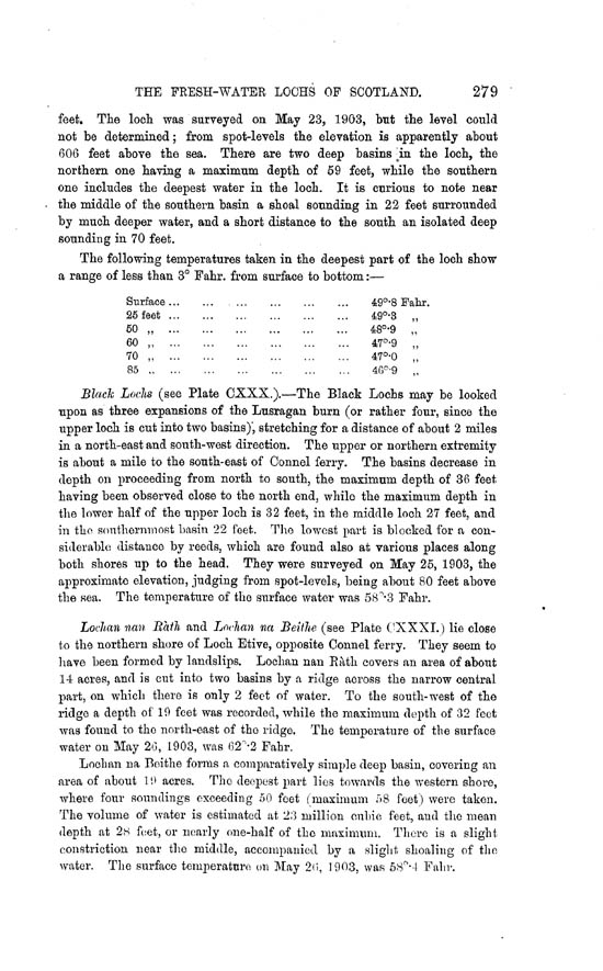 Page 279, Volume II, Part II - Lochs of the Etive Basin