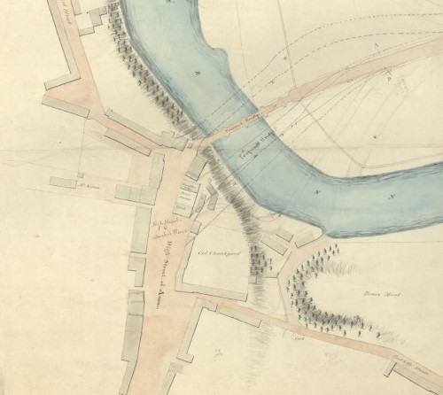 Extract of a plan of Annan showing town and river