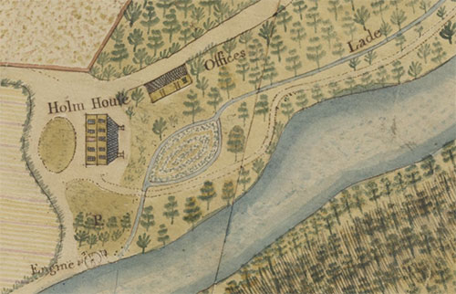 Detail from James Whiteford's Plan of Holm (1806)