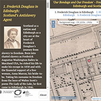 Frederick Douglass in Edinburgh and Scotland - map viewers