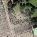 Satellite image overlay detail for George Square, Edinburgh