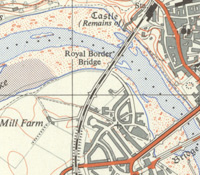 Detail of 1:25,000 map of Berwick-upon-Tweed