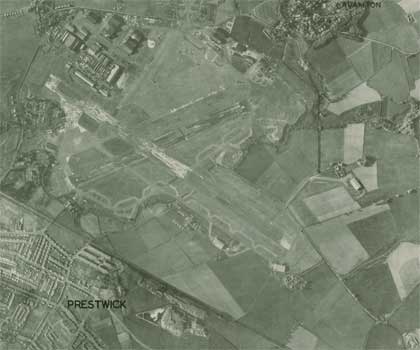 Original air photograph of Prestwick airport