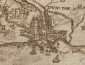 Detail of Pont map of Dundee