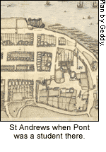 Detail of St Andrews map