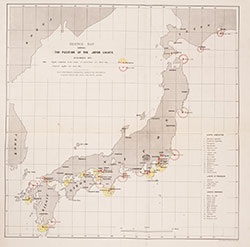 Sketch Map showing the position of the Japan Lights, December 1871