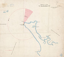 Tracing of Plan of the Carpe Maria Van Diemen Light, New Zealand, 1875