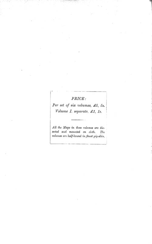 Page ii, Volume 1 - Titles