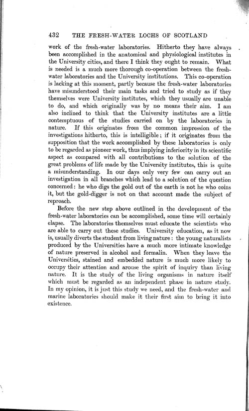 Page 432, Volume 1 - Summary of our Knowledge regarding various Limnological Problems, by C. Wesenberg-Lund