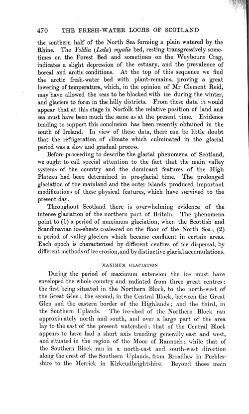 Page 470, Volume 1 - The Scottish Lakes in relation to the Geological Features of the Country, by B.N. Peach and John Horne