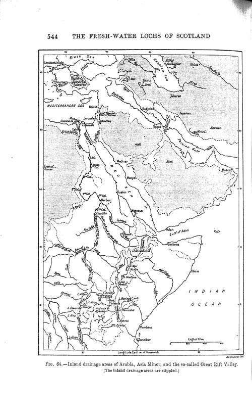 Page 544, Volume 1 - Characteristics of Lakes in general, and their distribution over the Surface of the Globe, by Sir John Murray