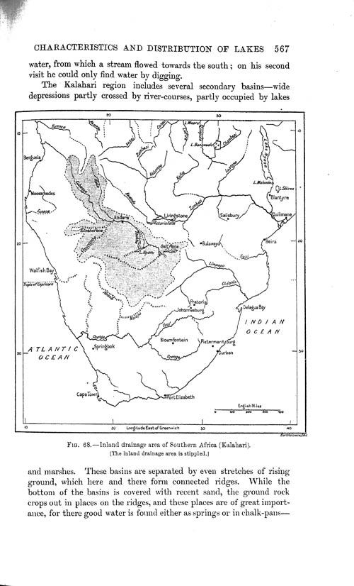 Page 567, Volume 1 - Characteristics of Lakes in general, and their distribution over the Surface of the Globe, by Sir John Murray