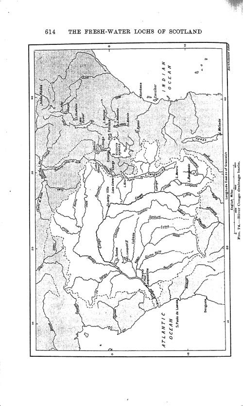 Page 614, Volume 1 - Characteristics of Lakes in general, and their distribution over the Surface of the Globe, by Sir John Murray