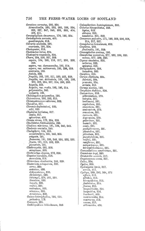 Page 756, Volume 1 - Index of Genera and Species