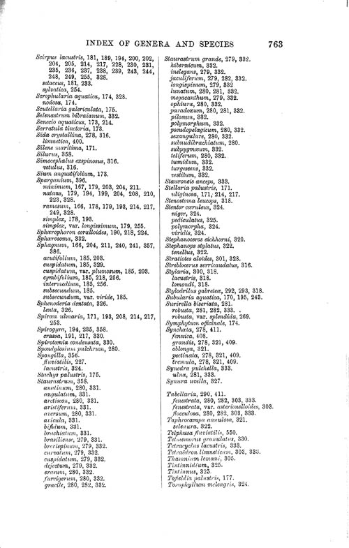 Page 761, Volume 1 - Index of Genera and Species