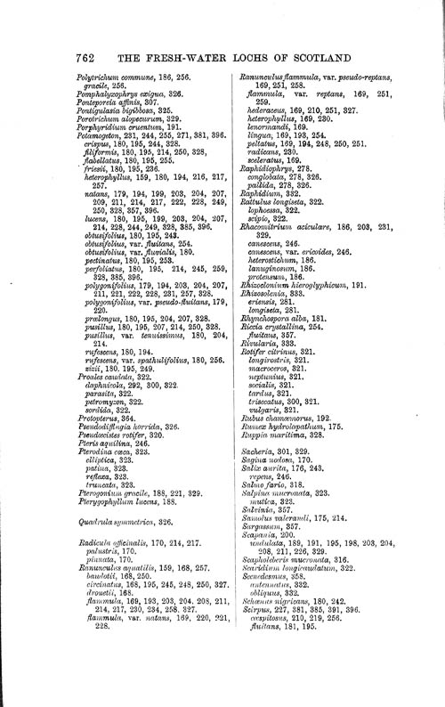 Page 762, Volume 1 - Index of Genera and Species