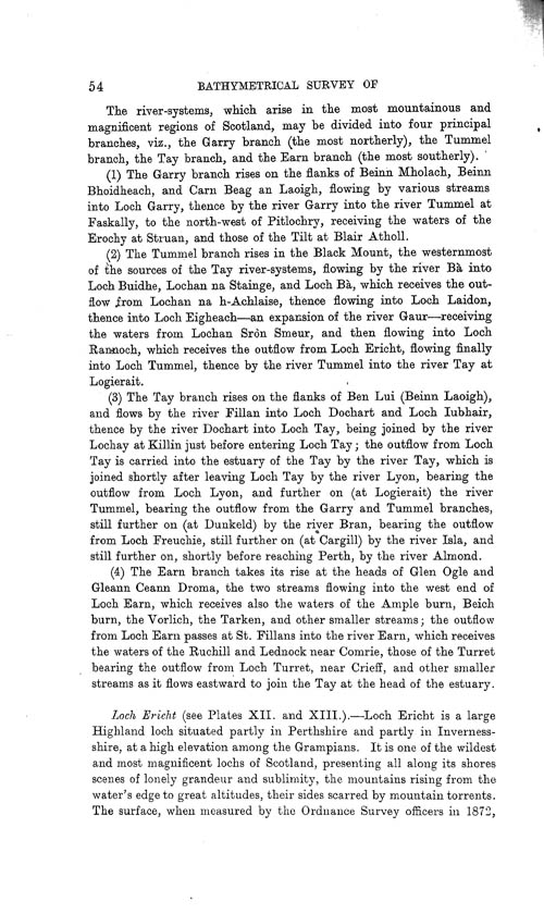 Page 54, Volume II, Part I - Lochs of the Tay Basin