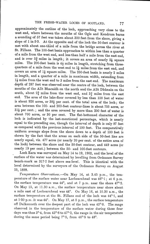 Page 77, Volume II, Part I - Lochs of the Tay Basin