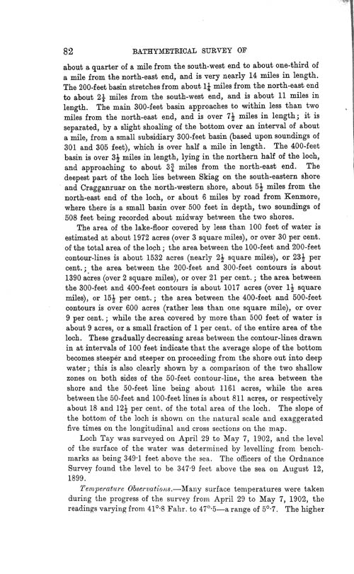 Page 82, Volume II, Part I - Lochs of the Tay Basin