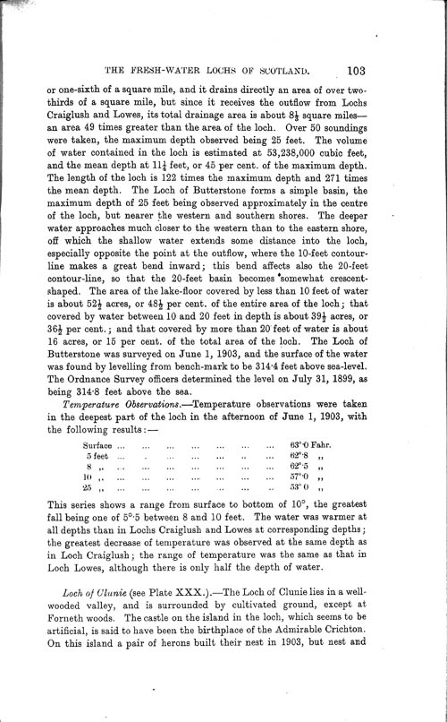 Page 103, Volume II, Part I - Lochs of the Tay Basin