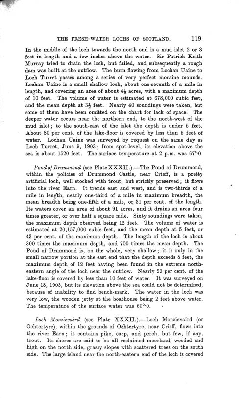 Page 119, Volume II, Part I - Lochs of the Tay Basin