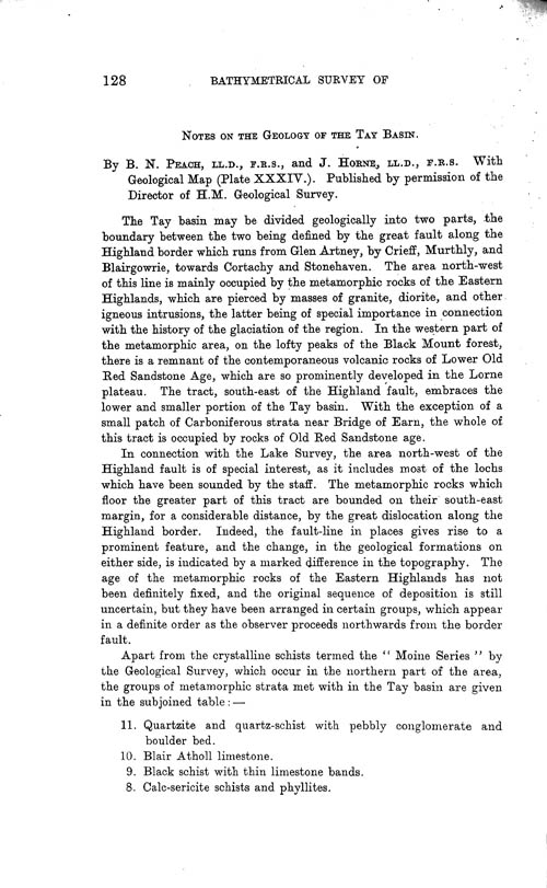 Page 128, Volume II, Part I - Lochs of the Tay Basin