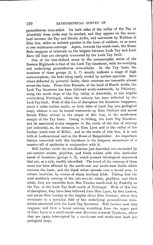 Page 130, Volume II, Part I - Lochs of the Tay Basin