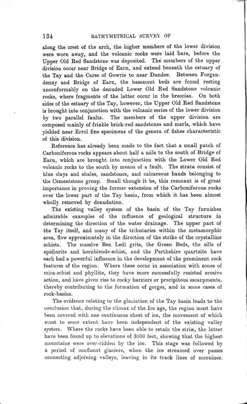 Page 134, Volume II, Part I - Lochs of the Tay Basin