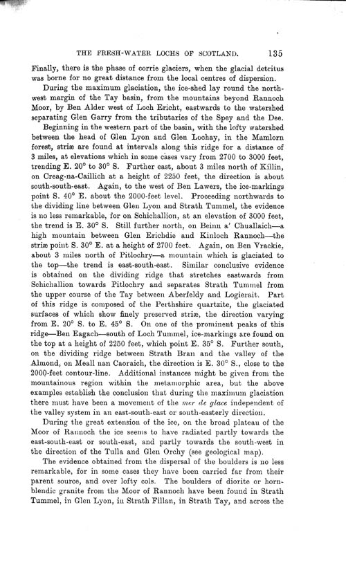 Page 135, Volume II, Part I - Lochs of the Tay Basin