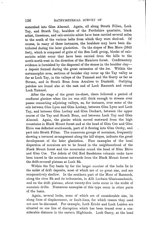 Page 136, Volume II, Part I - Lochs of the Tay Basin