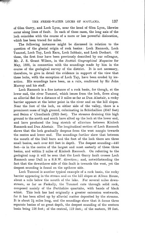Page 137, Volume II, Part I - Lochs of the Tay Basin