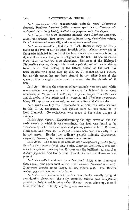 Page 144, Volume II, Part I - Lochs of the Tay Basin
