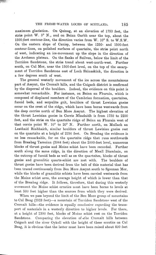 Page 185, Volume II, Part I - Lochs of the Garvie Basin