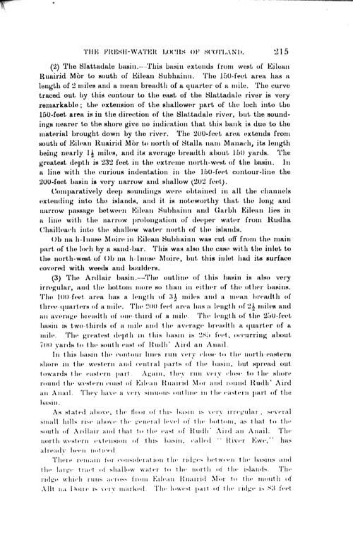 Page 215, Volume II, Part I - Lochs of the Ewe Basin