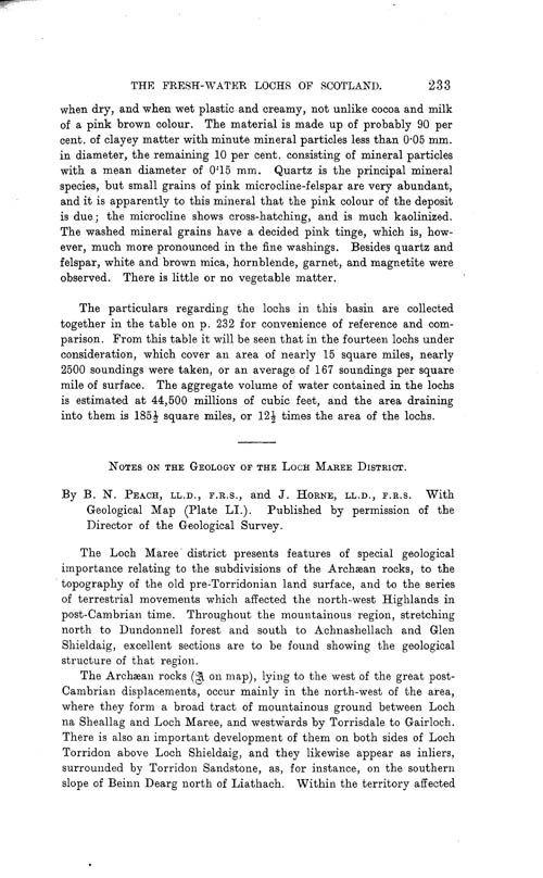 Page 233, Volume II, Part I - Lochs of the Ewe Basin