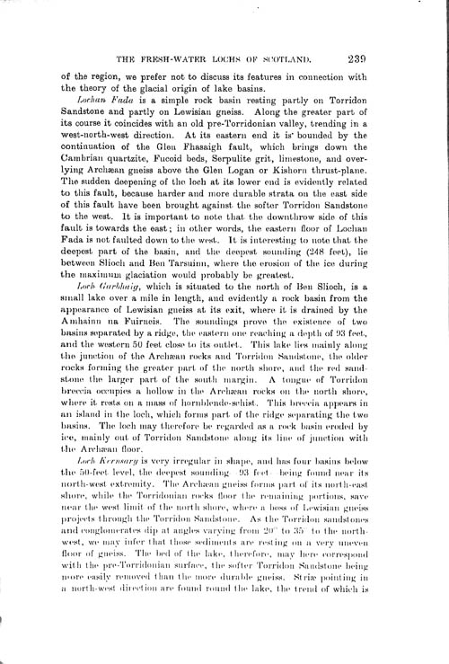 Page 239, Volume II, Part I - Lochs of the Ewe Basin