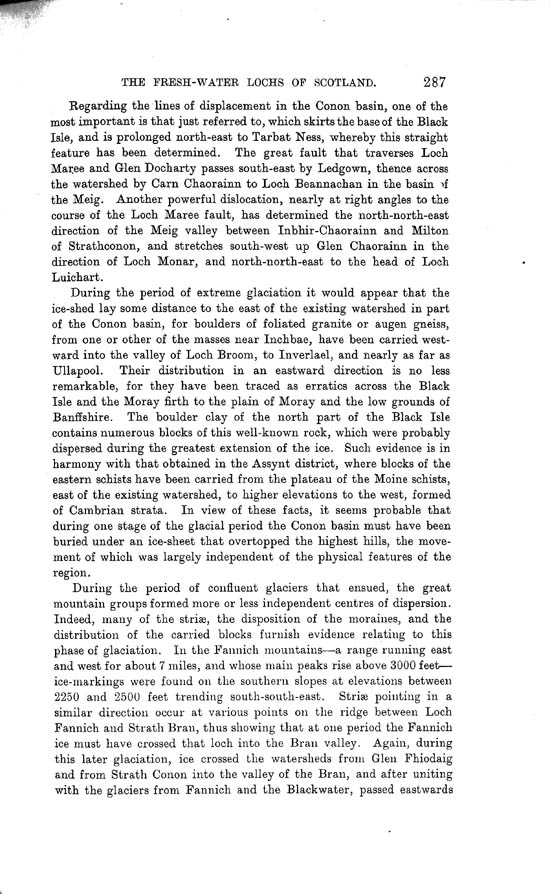 Page 287, Volume II, Part I - Lochs of the Conon Basin