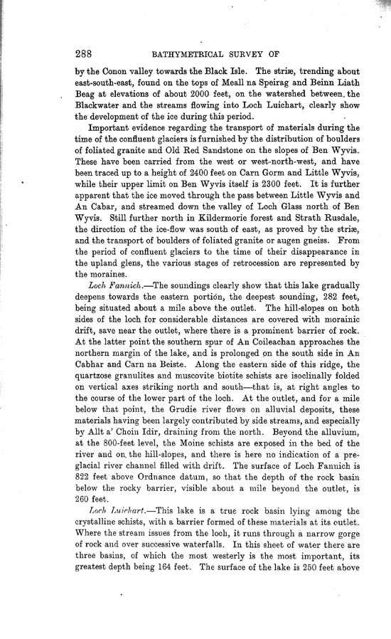 Page 288, Volume II, Part I - Lochs of the Conon Basin