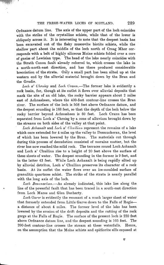 Page 289, Volume II, Part I - Lochs of the Conon Basin