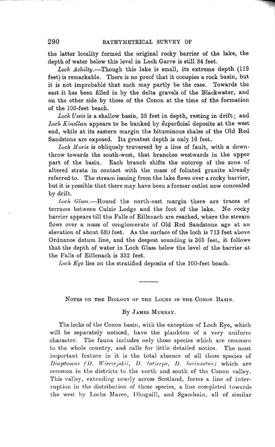 Page 290, Volume II, Part I - Lochs of the Conon Basin