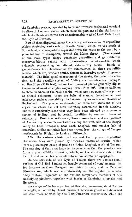 Page 328, Volume II, Part I - Lochs of the Hope Basin