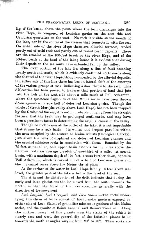 Page 329, Volume II, Part I - Lochs of the Hope Basin