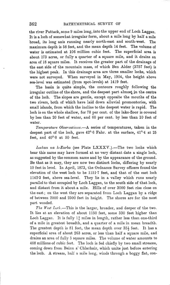Page 362, Volume II, Part I - Lochs of the Lochy Basin