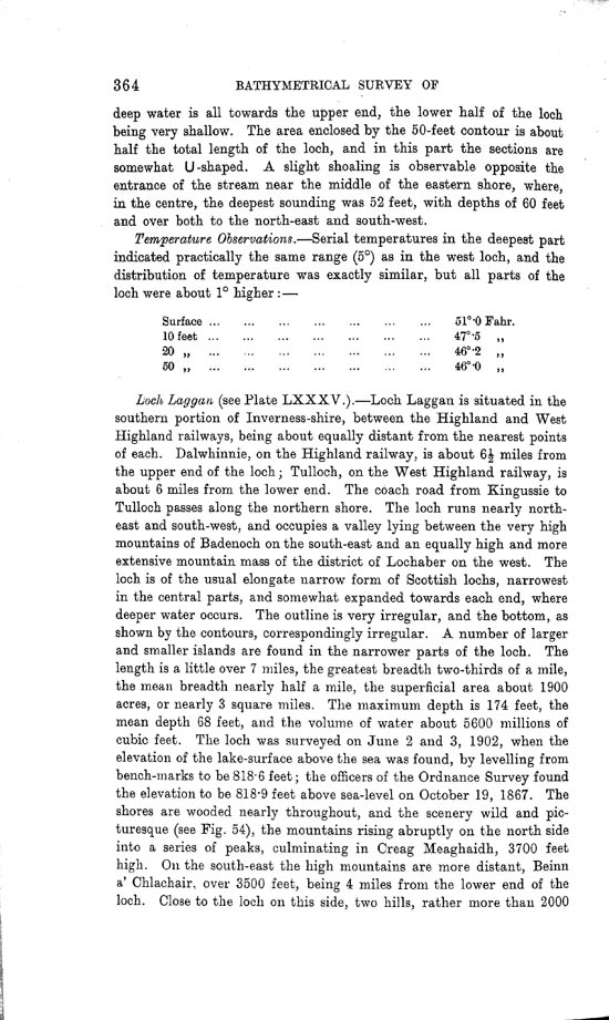 Page 364, Volume II, Part I - Lochs of the Lochy Basin