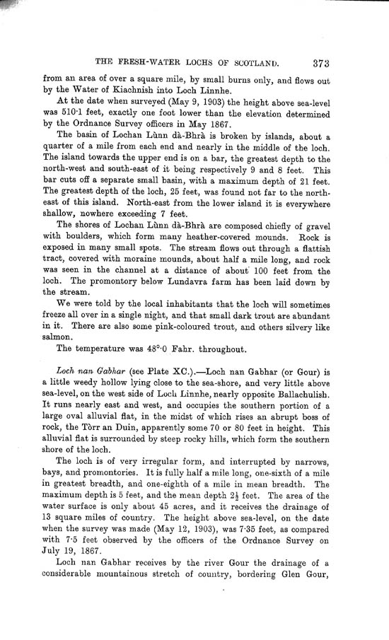 Page 373, Volume II, Part I - Lochs of the Lochy Basin