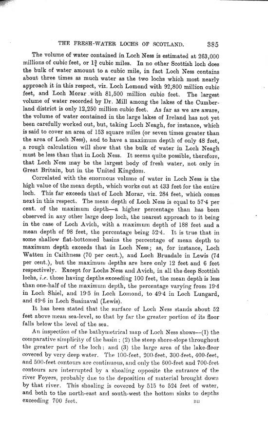 Page 385, Volume II, Part I - Lochs of the Ness Basin