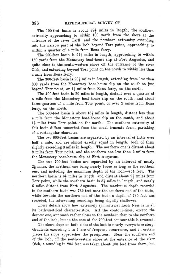Page 386, Volume II, Part I - Lochs of the Ness Basin