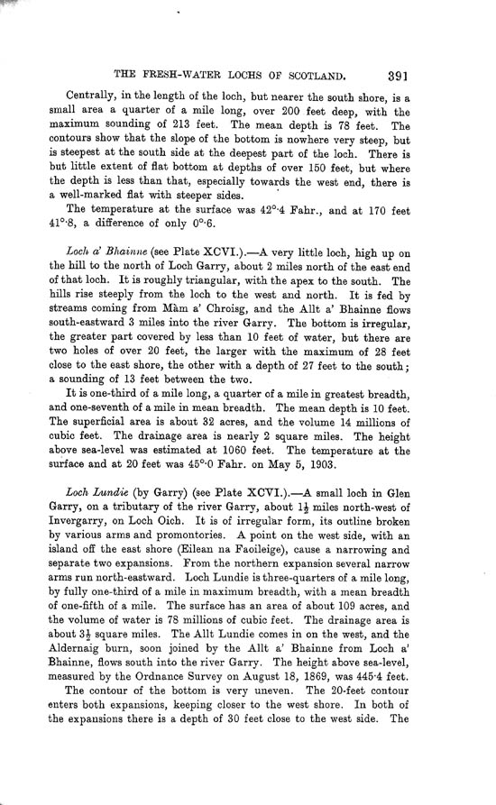 Page 391, Volume II, Part I - Lochs of the Ness Basin