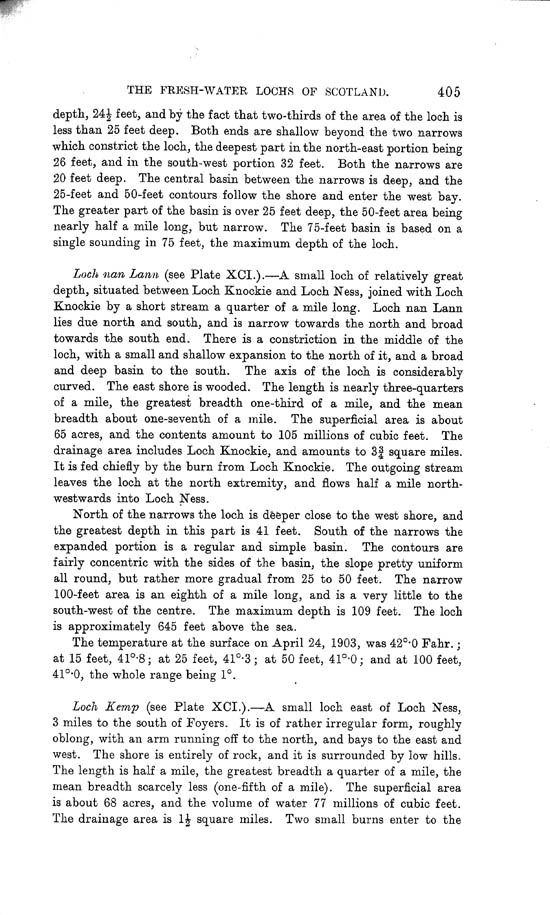 Page 405, Volume II, Part I - Lochs of the Ness Basin