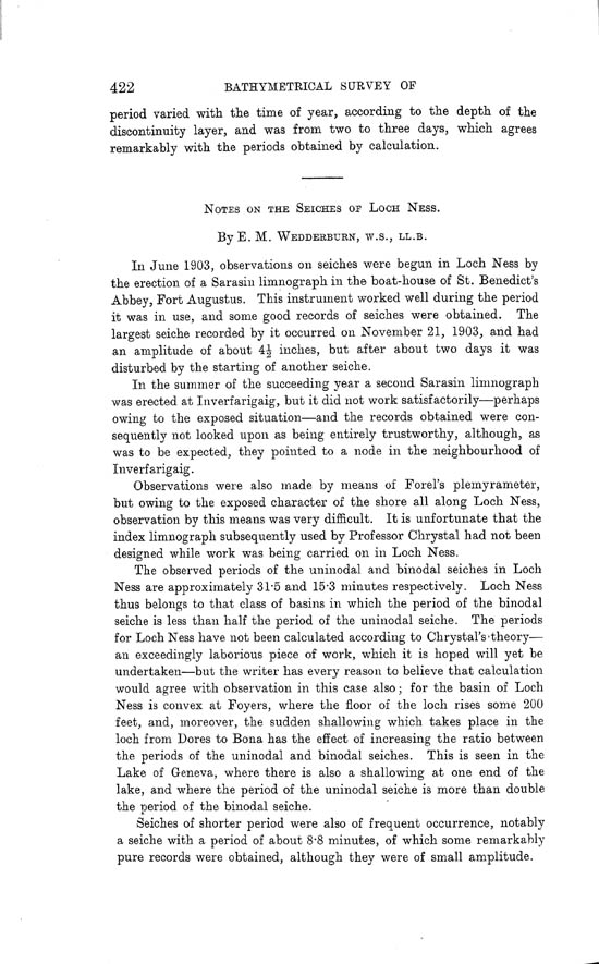 Page 422, Volume II, Part I - Lochs of the Ness Basin